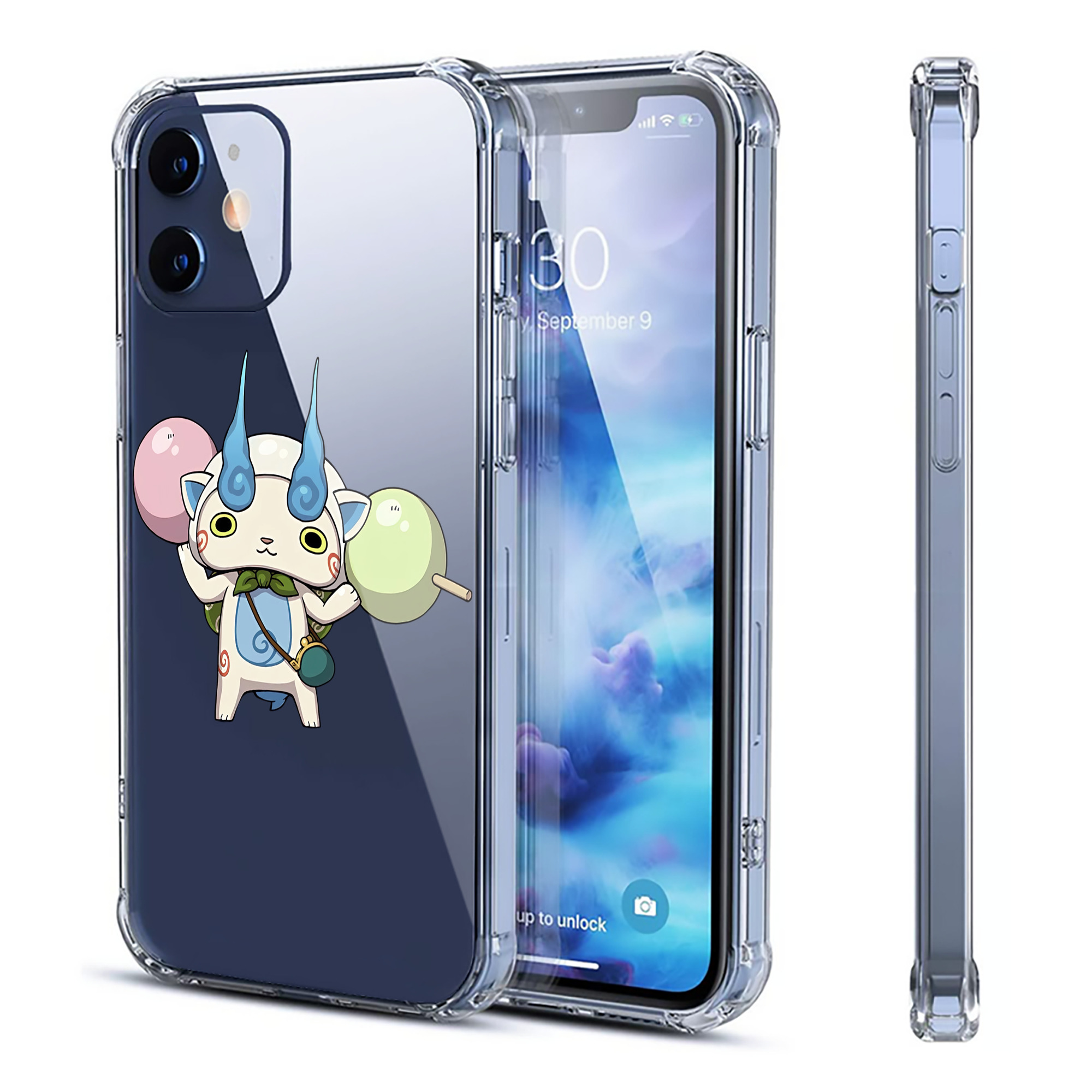 （画像用） 妖怪ウォッチ Yo-kai Watch 【iPhone 12シリーズ対応】透明スマホケース（クリアソフトケース）